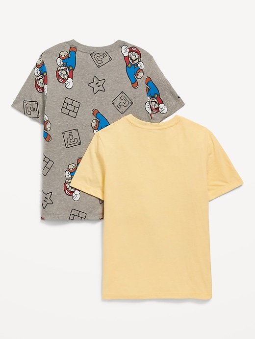 View large product image 2 of 2. Super Mario™ Gender-Neutral T-Shirt 2-Pack for Kids
