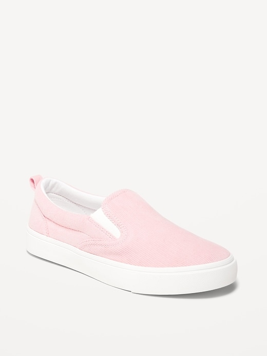 View large product image 1 of 1. Gender-Neutral Corduroy Slip-On Sneakers for Kids