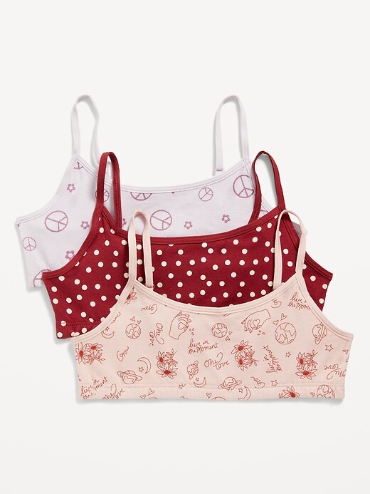 Old Navy - Patterned Cami Bra 3-Pack for Girls