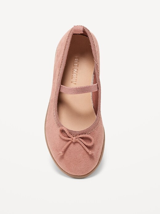View large product image 2 of 3. Faux-Suede Ballet Flats for Toddler Girls