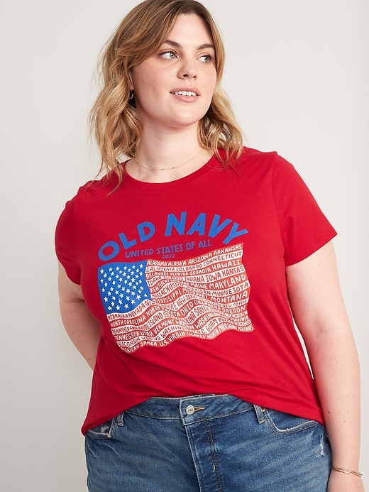 Image number 6 showing, 2022 "United States of All" Flag Graphic T-Shirt
