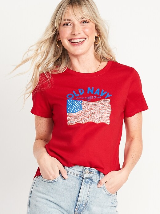 Image number 4 showing, 2022 "United States of All" Flag Graphic T-Shirt