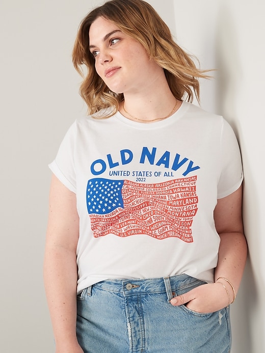 Image number 7 showing, 2022 "United States of All" Flag Graphic T-Shirt