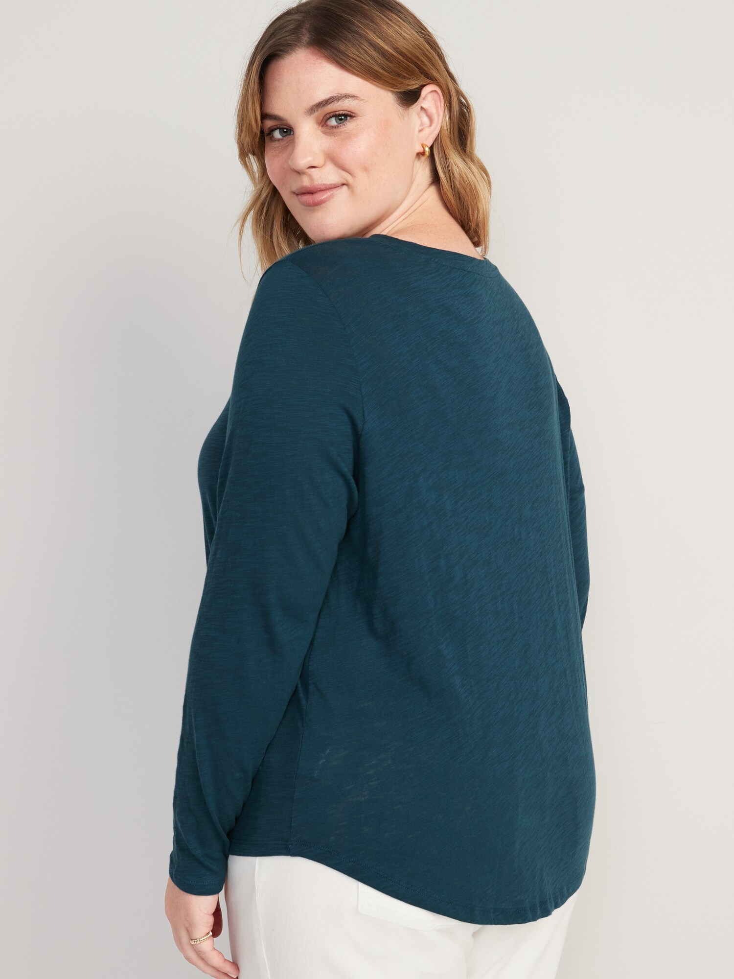 EveryWear Crew-Neck Slub-Knit Long-Sleeve T-Shirt | Old Navy