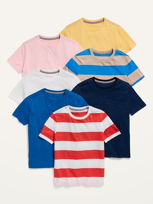 Softest Crew-Neck T-Shirt 7-Pack for Boys | Old Navy