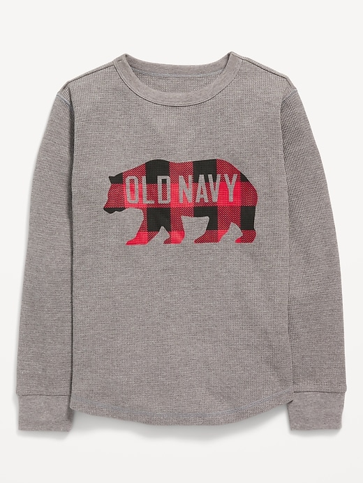 Old Navy Logo-Graphic Thermal Tee For Boys. 1