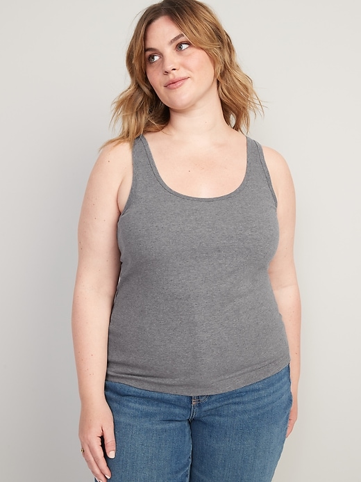 Image number 7 showing, First-Layer Rib-Knit Tank Top