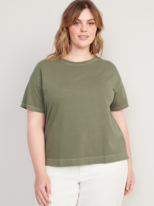 Image number 7 showing, Short-Sleeve Vintage Easy T-Shirt for Women