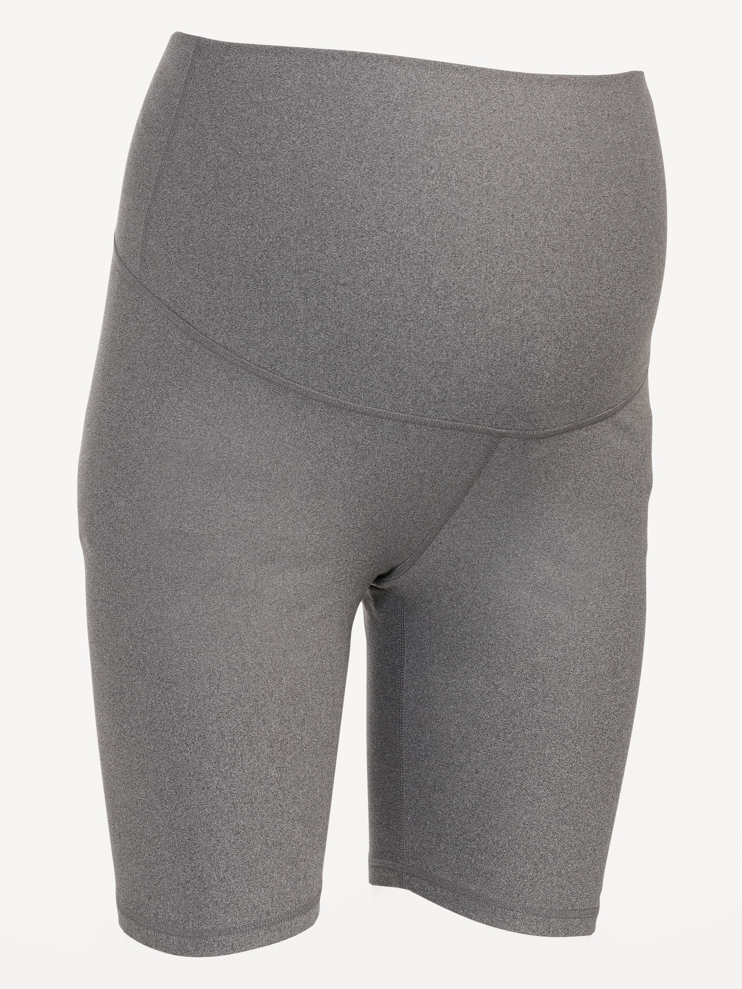 Maternity Rollover-Waist PowerChill Biker Shorts -- 8-inch inseam, Old  Navy