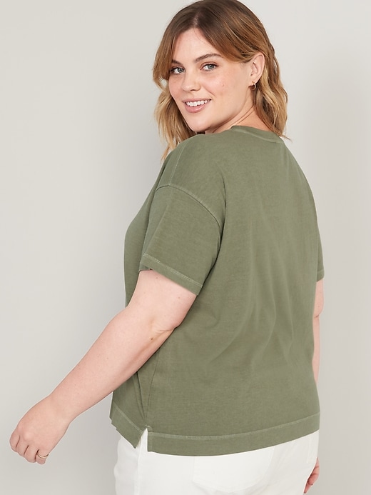 Image number 8 showing, Short-Sleeve Vintage Easy T-Shirt for Women