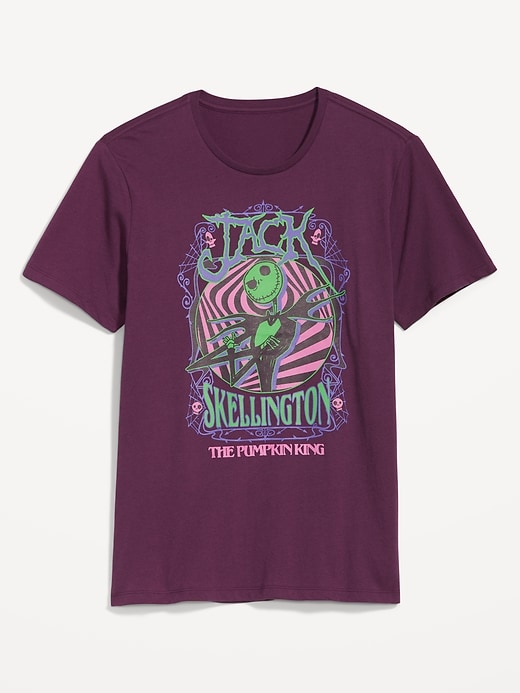 View large product image 1 of 2. Disney© "Jack Skellington, The Pumpkin King" Gender-Neutral T-Shirt for Adutls
