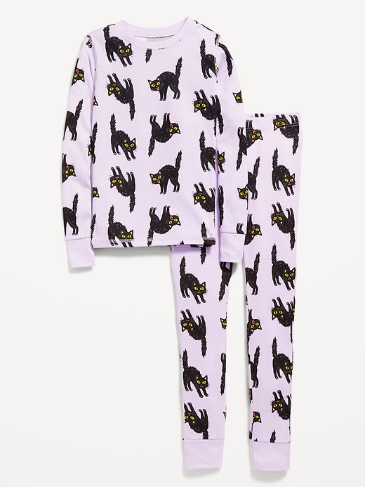 View large product image 1 of 2. Gender-Neutral Printed Snug-Fit Pajama Set for Kids