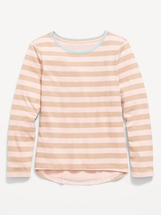 Old Navy Softest Striped Long-Sleeve T-Shirt for Girls. 1