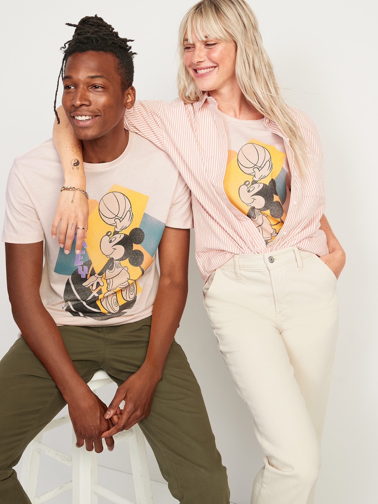 Disney© Mickey Mouse Matching Gender-Neutral T-Shirt for Adults