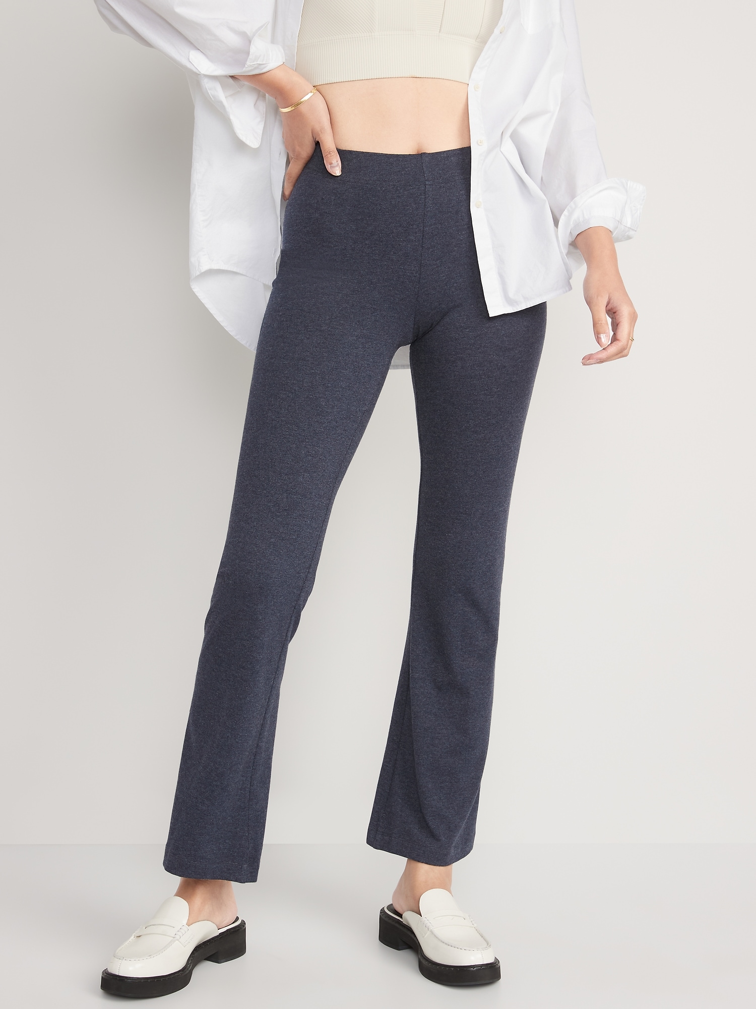Style & Co Petite High-Rise Cropped Flare Leggings, Created for