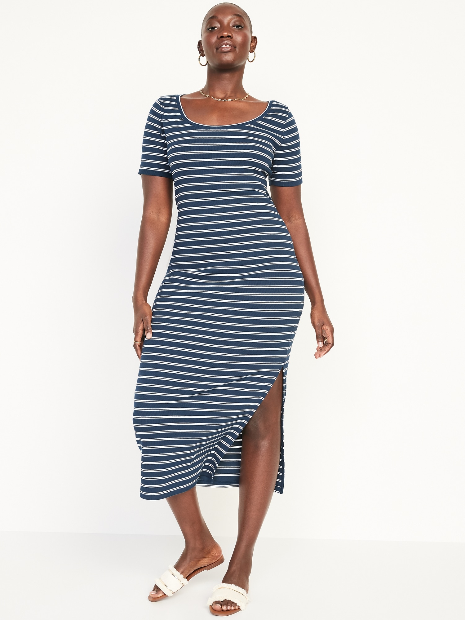 NWT Tanya Taylor Claire Striped Midi Dress Size 10 - Dresses