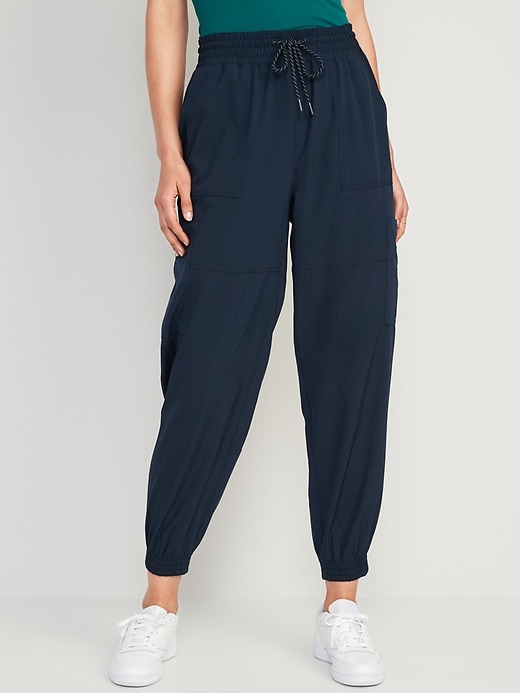 Image number 1 showing, Extra High-Waisted StretchTech Performance Cargo Jogger Pants for Women