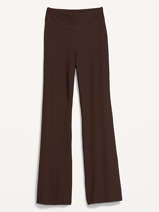 Image number 4 showing, Extra High-Waisted PowerSoft Rib-Knit Flare Pants