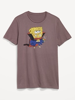 Unisex Old Navy Rainbow SpongeBob SquarePants Graphic T-Shirt XL