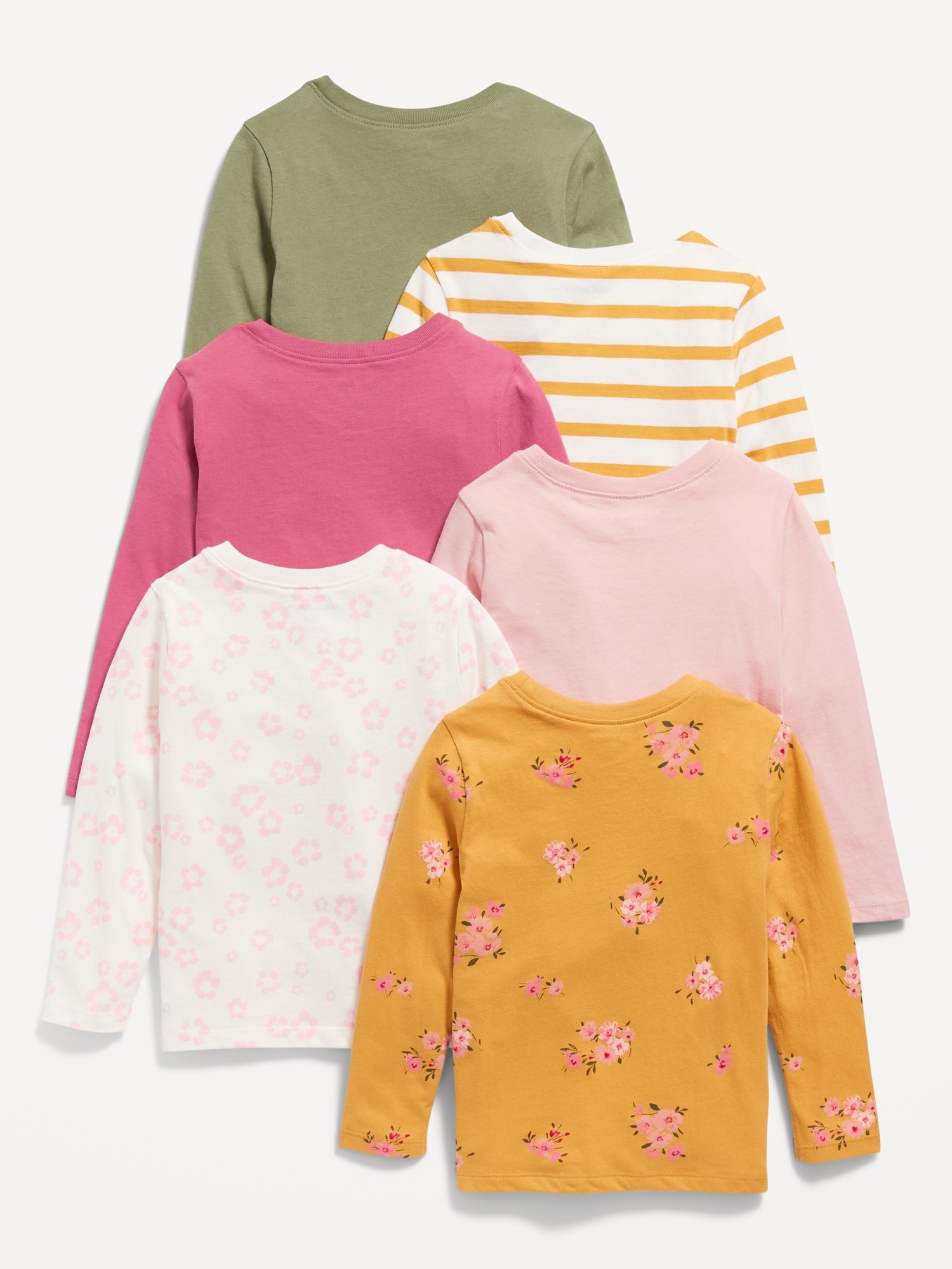 Unisex LongSleeve TShirts 6Pack for Toddler Old Navy