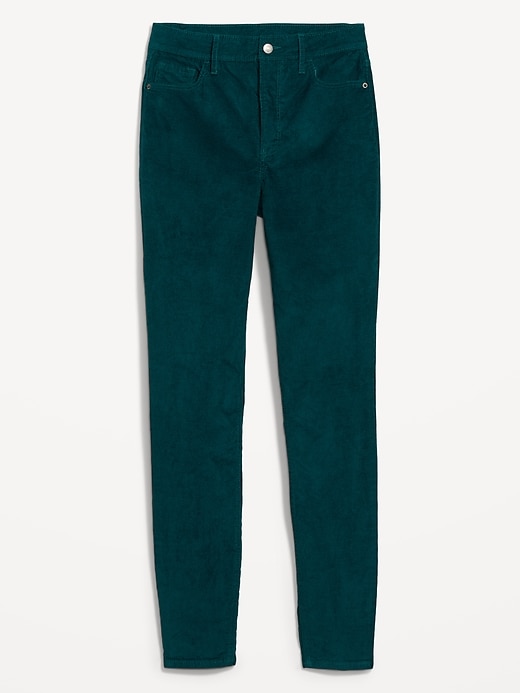 Image number 4 showing, High-Waisted Rockstar Super-Skinny Corduroy Pants