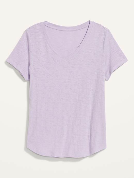 Image number 3 showing, EveryWear Slub-Knit V-Neck T-Shirt for Women
