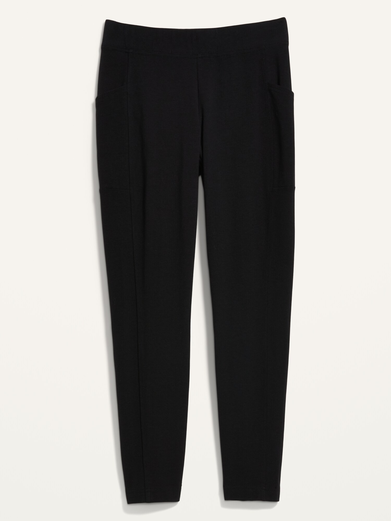 Женские леггинсы Old Navy High-Waisted Fashion Layering 7/8 Legging, цвет: Чёрный — фото 4