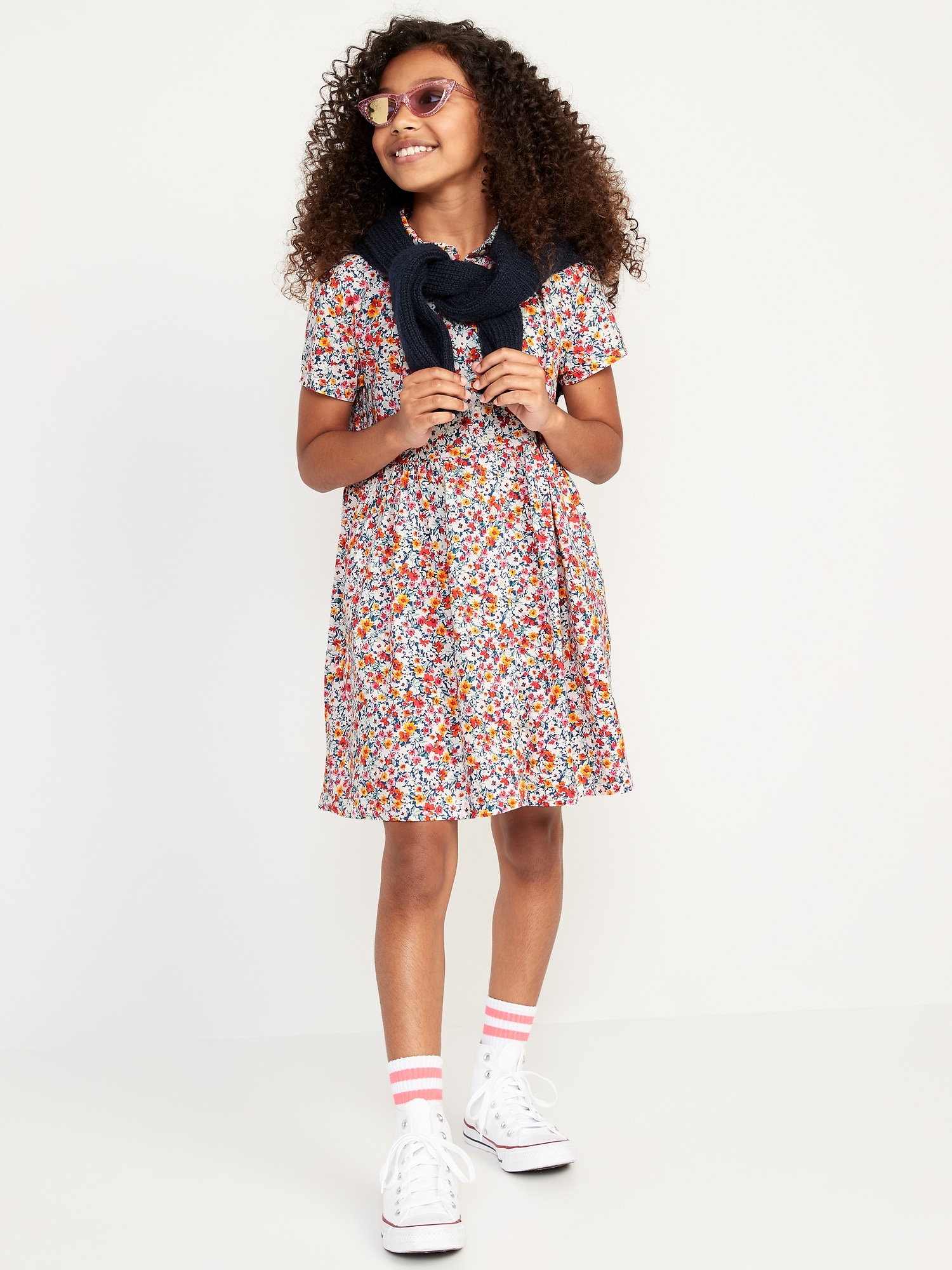 Old navy short 2025 sleeve swing dress