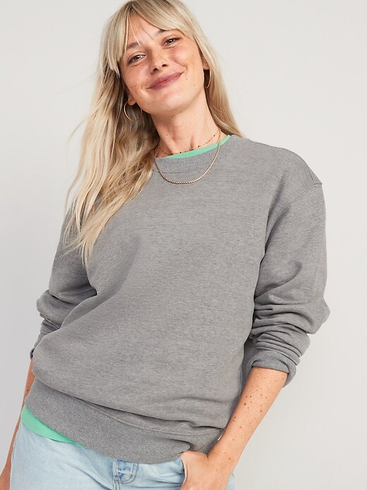 Image number 3 showing, Oversized Gender-Neutral Crew-Neck Sweatshirt for Adults