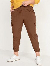 High-Waisted StretchTech Cargo Jogger 