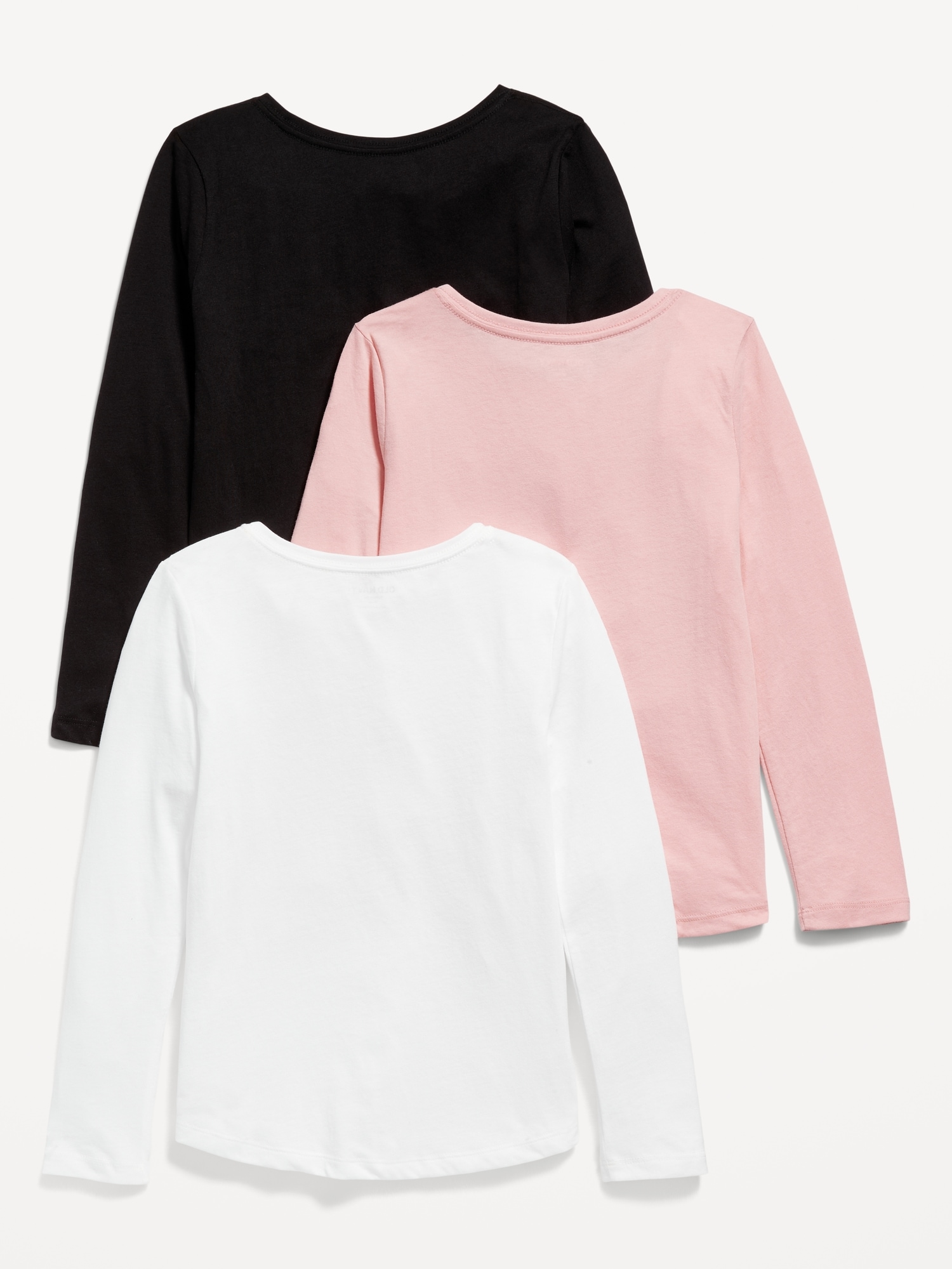 Round Neck Long Sleeve Top, Soft & Comfy Simple High Elastic Top