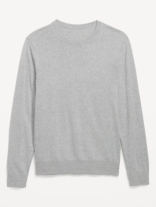Image number 4 showing, Crew-Neck Cotton-Blend Sweater for Men