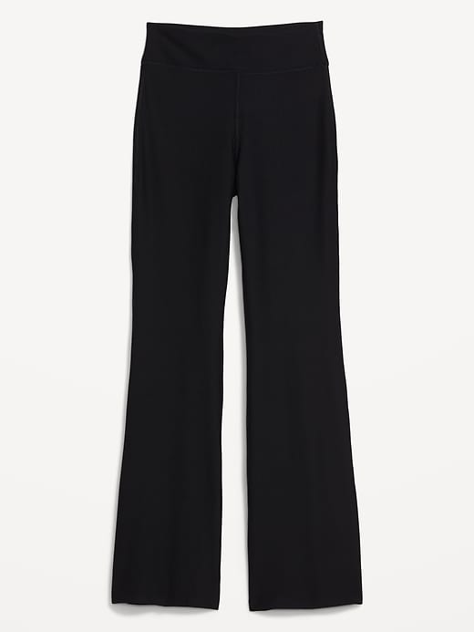 Image number 4 showing, Extra High-Waisted PowerSoft Rib-Knit Flare Pants
