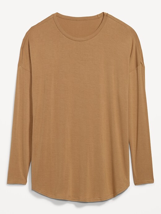 Image number 4 showing, Long-Sleeve Luxe Tunic T-Shirt for Women