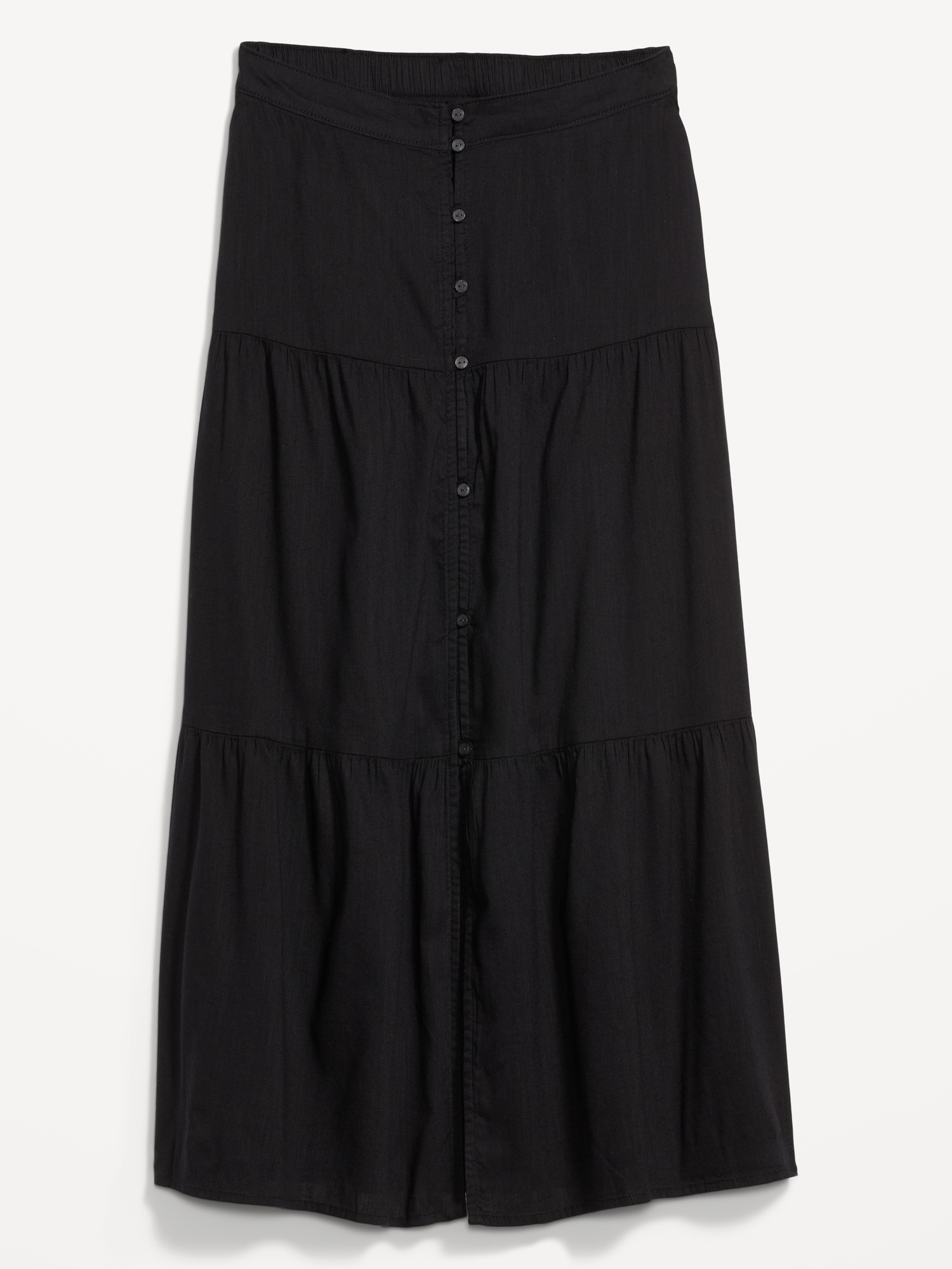 Tiered Button-Front Maxi Skirt for Women | Old Navy