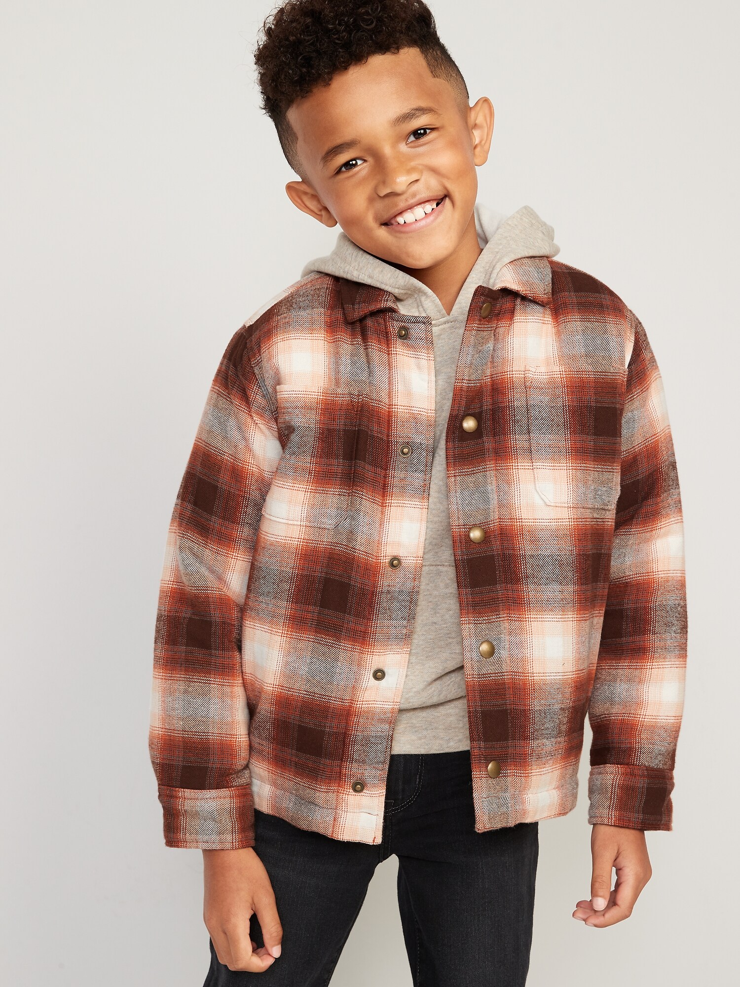 thumbnail image 2 of Black Plaid Sherpa Lined Shacket · Filly Flair 2 of 11