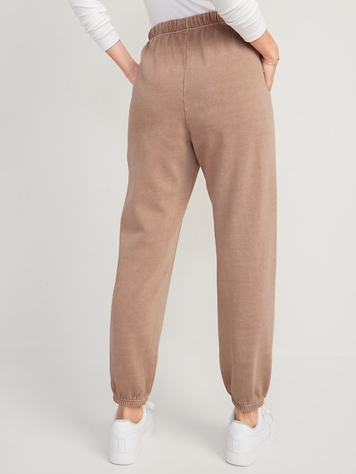 Image number 2 showing, Extra High-Waisted Fleece Sweatpants