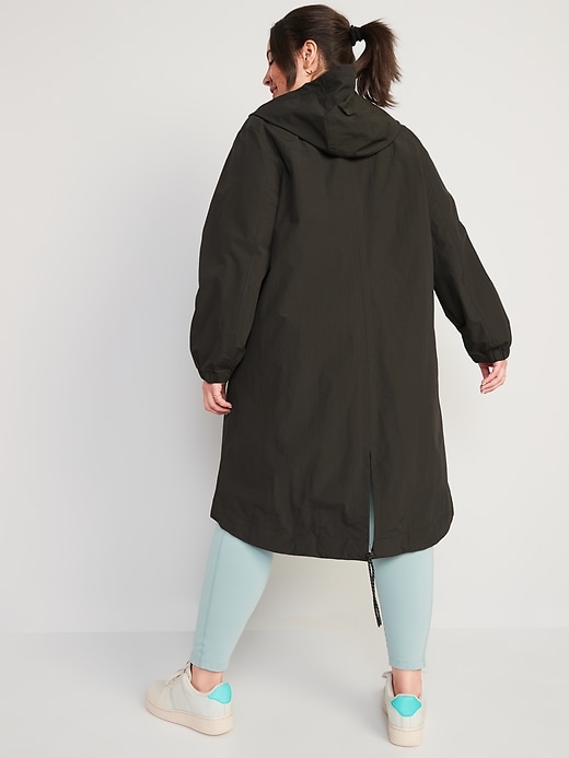 Water-Resistant Hooded Midi Anorak Jacket | Old Navy