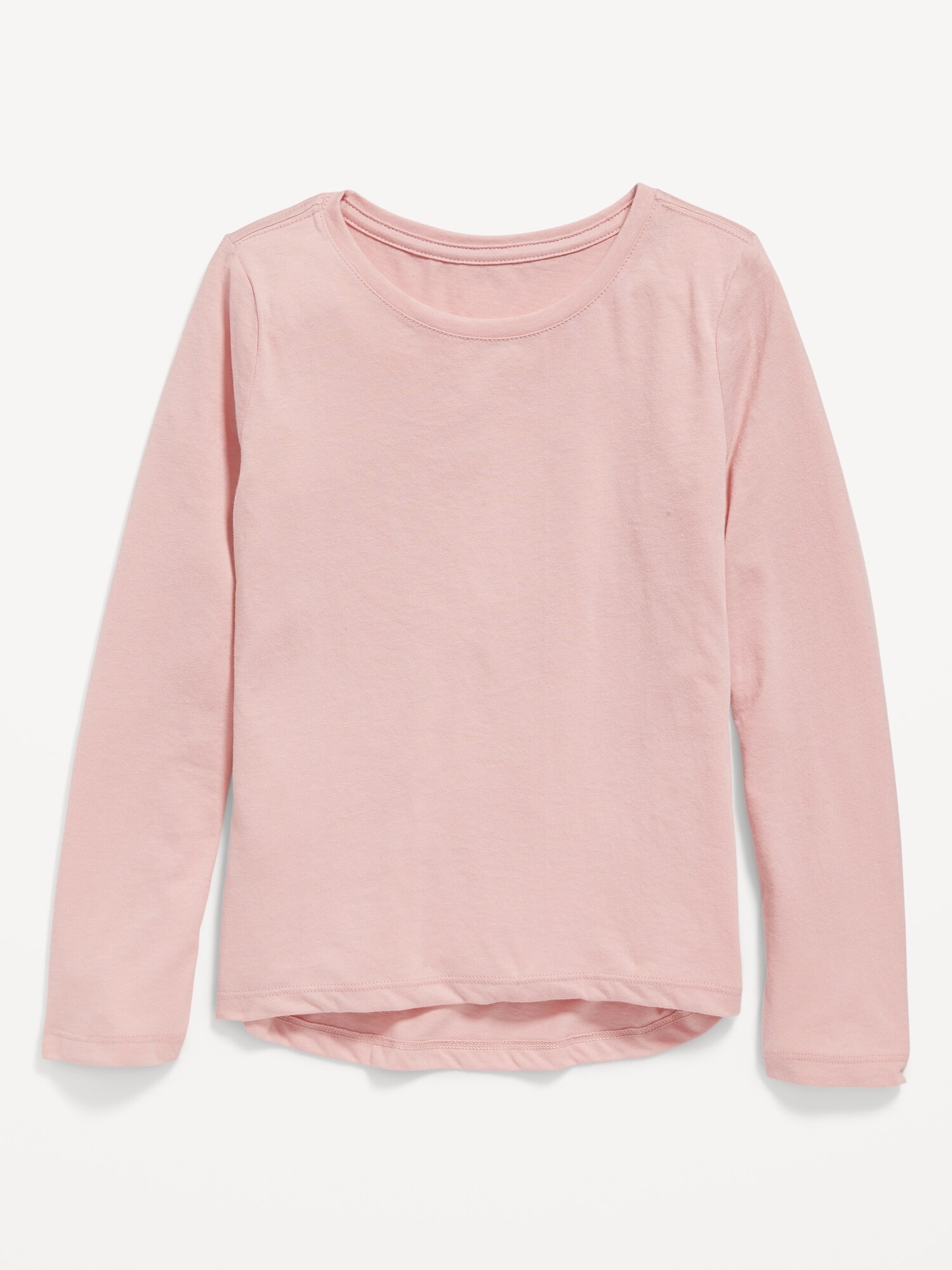 Old Navy Softest Long-Sleeve T-Shirt for Girls pink. 1