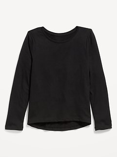 Softest Long-Sleeve Scoop-Neck T-Shirt 3-Pack for Girls | Old Navy