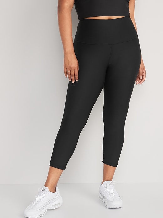 Image number 5 showing, Extra High-Waisted PowerSoft Crop Hidden Pocket Leggings for Women
