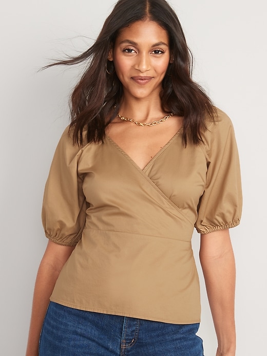 v neck wrap blouse