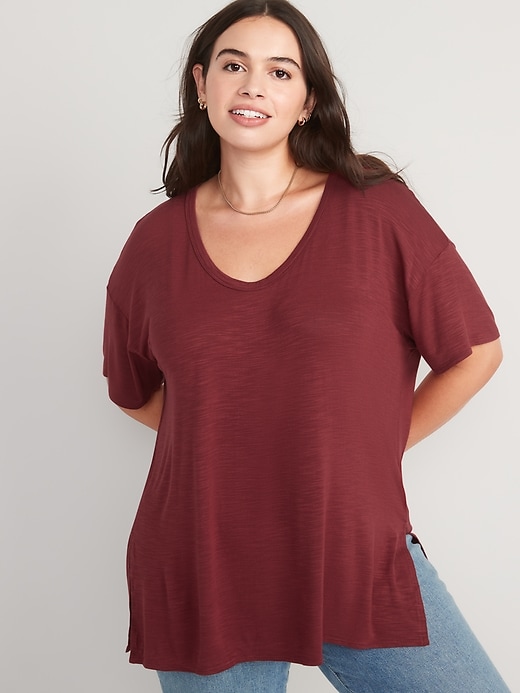 Image number 3 showing, Oversized Luxe Tunic T-Shirt for Women