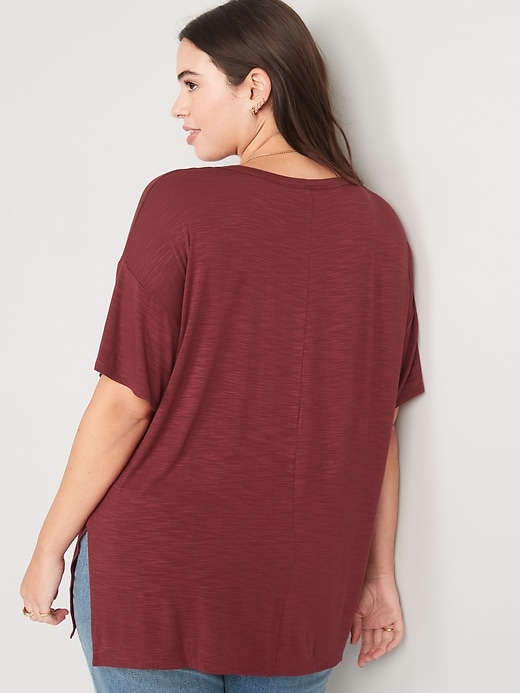 Image number 4 showing, Oversized Luxe Tunic T-Shirt for Women