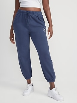 Old Navy Extra High-Waisted Vintage Garment-Dyed Logo Sweatpants for Women
