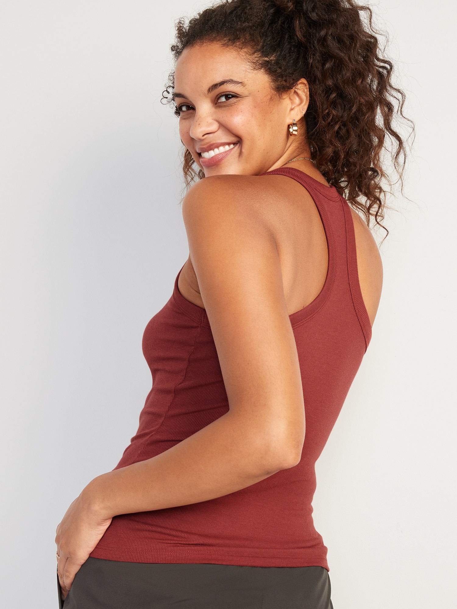 UltraLite Racerback RibKnit Performance Tank for Women Old Navy