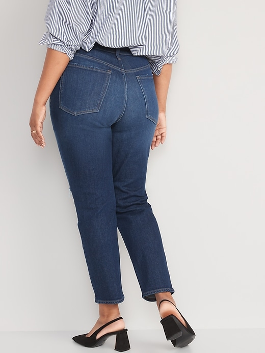High-Waisted OG Straight Ripped Ankle Jeans for Women | Old Navy
