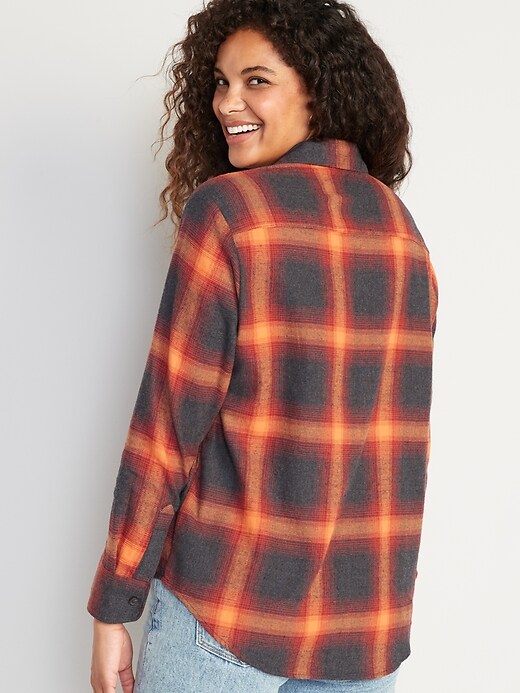 Image number 2 showing, Flannel Boyfriend Tunic Shirt