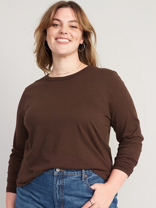 Image number 7 showing, Long-Sleeve EveryWear T-Shirt for Women