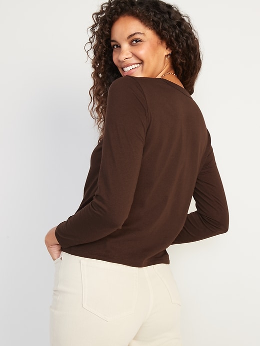 Image number 2 showing, Long-Sleeve EveryWear T-Shirt for Women